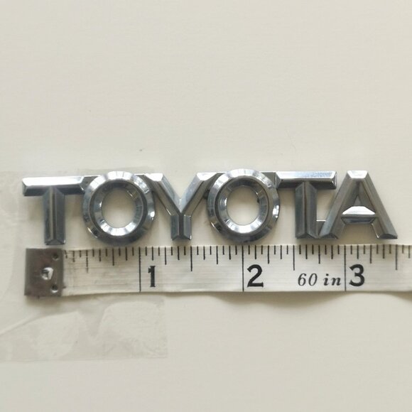 TOYOTA 3.5 inch Trunk Emblem Letters Nameplate - Picture 2 of 2